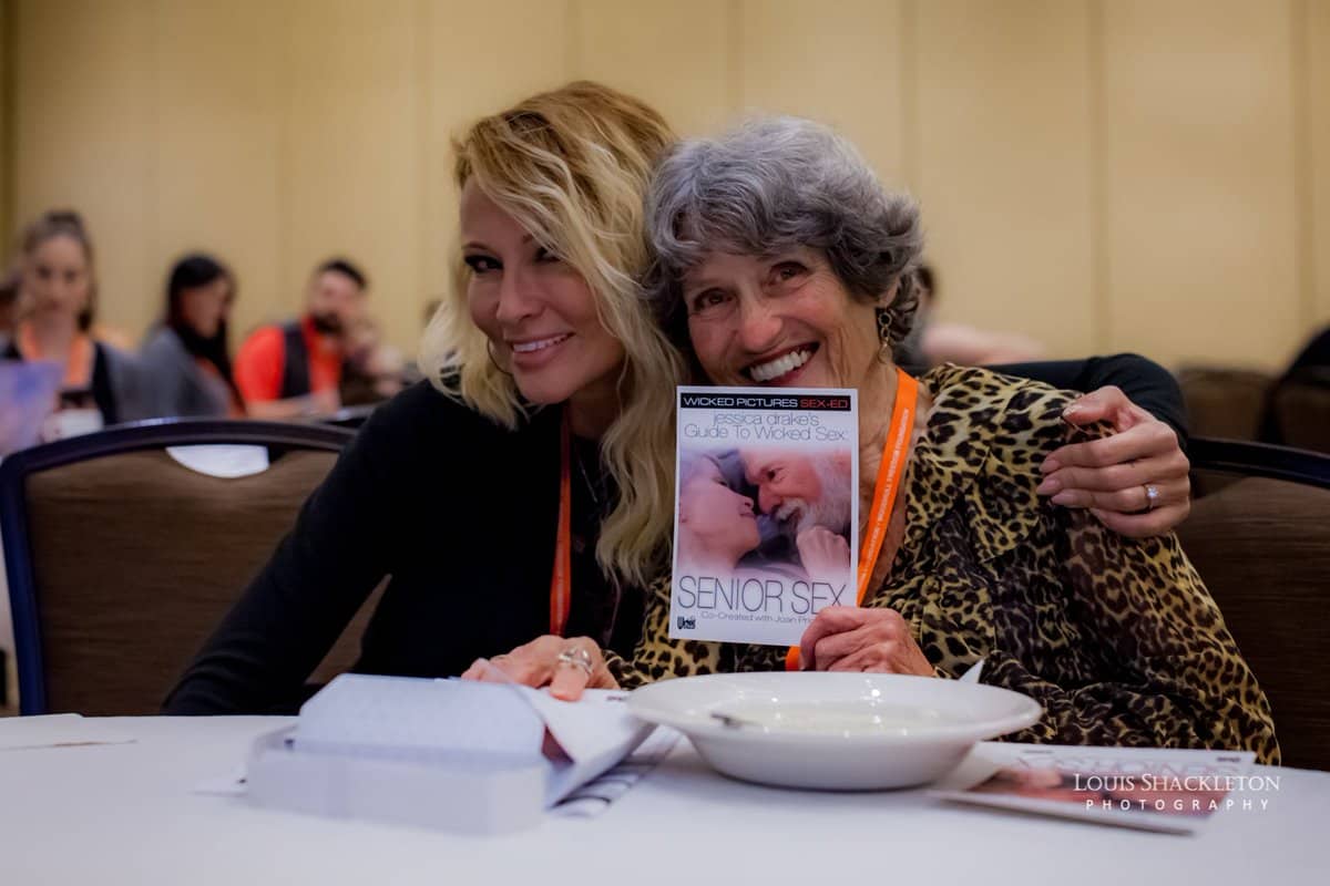 jessica drake and Joan Price at Woodhull 2019